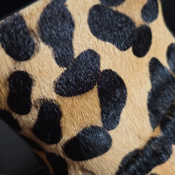 Leopard Cheetah Print Mules Western Cowboy with Block Heel 8.5 - Picture 5 of 8